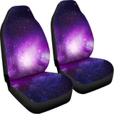Purple Starfield Galaxy Space Print Universal Fit Car Seat Covers 102422