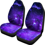 Purple Stars Nebula Galaxy Space Print Universal Fit Car Seat Covers 102422