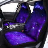 Purple Stars Nebula Galaxy Space Print Universal Fit Car Seat Covers 102422