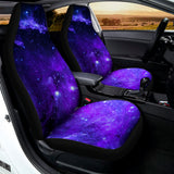 Purple Stars Nebula Galaxy Space Print Universal Fit Car Seat Covers 102422