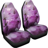 Purple Sweet Pea Print Universal Fit Car Seat Covers 102422