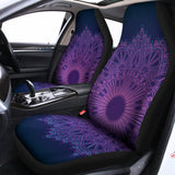 Purple Trippy Mandala Print Universal Fit Car Seat Covers 102422