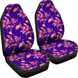 Purple Tropical Hawaiian Pattern Print Universal Fit Car Seat Covers 102422