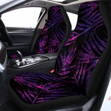 Purple Tropical Leaves Print Universal Fit Car Seat Covers 102422