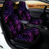 Purple Tropical Leaves Print Universal Fit Car Seat Covers 102422