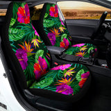 Purple Tropical Pattern Print Universal Fit Car Seat Covers 102422