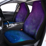Purple Turquoise Galaxy Space Print Universal Fit Car Seat Covers 102422