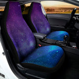Purple Turquoise Galaxy Space Print Universal Fit Car Seat Covers 102422