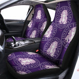 Purple Virgo Zodiac Pattern Print Universal Fit Car Seat Covers 102422