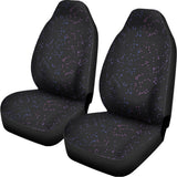 Purple Zodiac Stars Pattern Print Universal Fit Car Seat Covers 102422