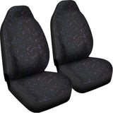 Purple Zodiac Stars Pattern Print Universal Fit Car Seat Covers 102422