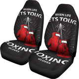 Put On Your Boxing Gloves Print Universal Fit Car Seat Covers 102422