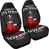 Put On Your Boxing Gloves Print Universal Fit Car Seat Covers 102422