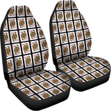 Queen Of Diamonds Pattern Print Universal Fit Car Seat Covers 102422