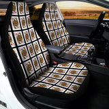 Queen Of Diamonds Pattern Print Universal Fit Car Seat Covers 102422
