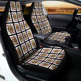 Queen Of Hearts Pattern Print Universal Fit Car Seat Covers 102422
