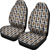 Queen Of Spades Pattern Print Universal Fit Car Seat Covers 102422