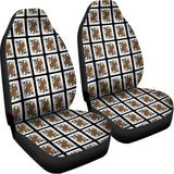Queen Of Spades Pattern Print Universal Fit Car Seat Covers 102422