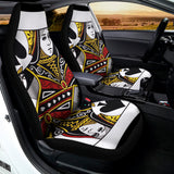 Queen Of Spades Playing Card Print Universal Fit Car Seat Covers 102422