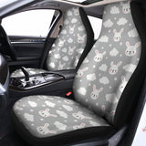 Rabbit And Cloud Pattern Print Universal Fit Car Seat Covers 102422