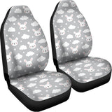 Rabbit And Cloud Pattern Print Universal Fit Car Seat Covers 102422