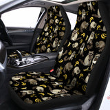 Raccoon And Banana Pattern Print Universal Fit Car Seat Covers 102422