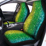 Rainbow (NOT Real) Glitter Print Universal Fit Car Seat Covers 102422