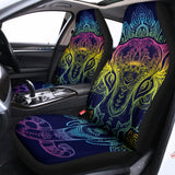 Rainbow Indian Elephant Print Universal Fit Car Seat Covers 102422