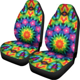Rainbow Kaleidoscope Print Universal Fit Car Seat Covers 102422