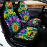 Rainbow Kaleidoscope Print Universal Fit Car Seat Covers 102422