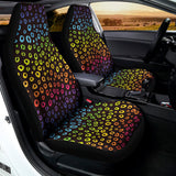 Rainbow Leopard Pattern Print Universal Fit Car Seat Covers 102422