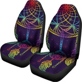 Rainbow Native Dream Catcher Print Universal Fit Car Seat Covers 102422