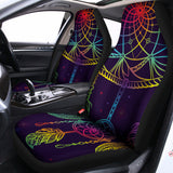 Rainbow Native Dream Catcher Print Universal Fit Car Seat Covers 102422