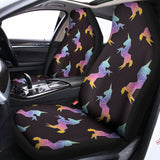 Rainbow Origami Unicorn Pattern Print Universal Fit Car Seat Covers 102422