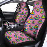 Rainbow Poop Pattern Print Universal Fit Car Seat Covers 102422