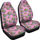 Rainbow Poop Pattern Print Universal Fit Car Seat Covers 102422
