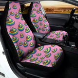Rainbow Poop Pattern Print Universal Fit Car Seat Covers 102422