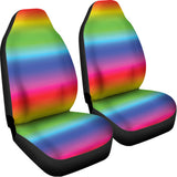 Rainbow Print Universal Fit Car Seat Covers 102422