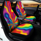 Rainbow Psychedelic Print Universal Fit Car Seat Covers 102422