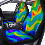 Rainbow Psychedelic Trippy Print Universal Fit Car Seat Covers 102422