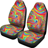 Rainbow Rave Print Universal Fit Car Seat Covers 102422