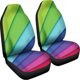 Rainbow Shades Print Universal Fit Car Seat Covers 102422