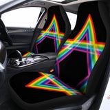 Rainbow Star of David Print Universal Fit Car Seat Covers 102422