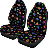 Rainbow Stars Pattern Print Universal Fit Car Seat Covers 102422