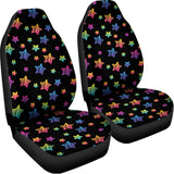 Rainbow Stars Pattern Print Universal Fit Car Seat Covers 102422