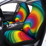 Rainbow Swirl Print Universal Fit Car Seat Covers 102422