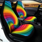 Rainbow Swirl Print Universal Fit Car Seat Covers 102422