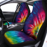 Rainbow Tie Dye Print Universal Fit Car Seat Covers 102422