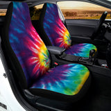 Rainbow Tie Dye Print Universal Fit Car Seat Covers 102422