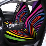 Rainbow Torus Psychedelic Print Universal Fit Car Seat Covers 102422